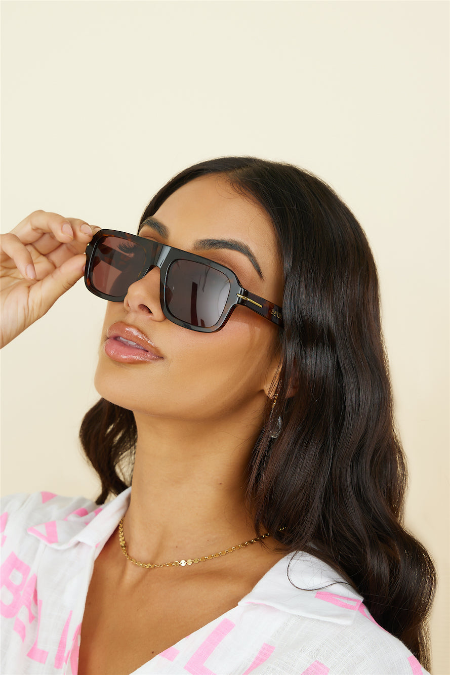 BANBÉ The Karlie Sunglasses Havana Auburn-Seaa Fashion