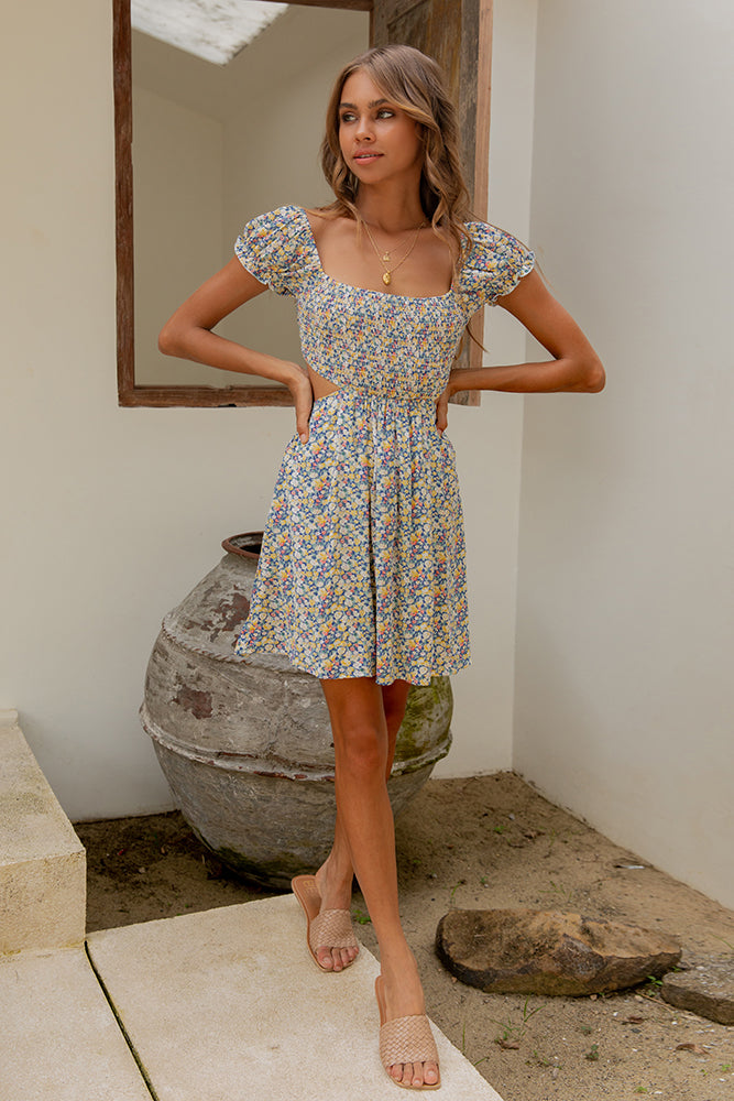 HELLO MOLLY Cutie Pot Dress Blue-Seaa Fashion