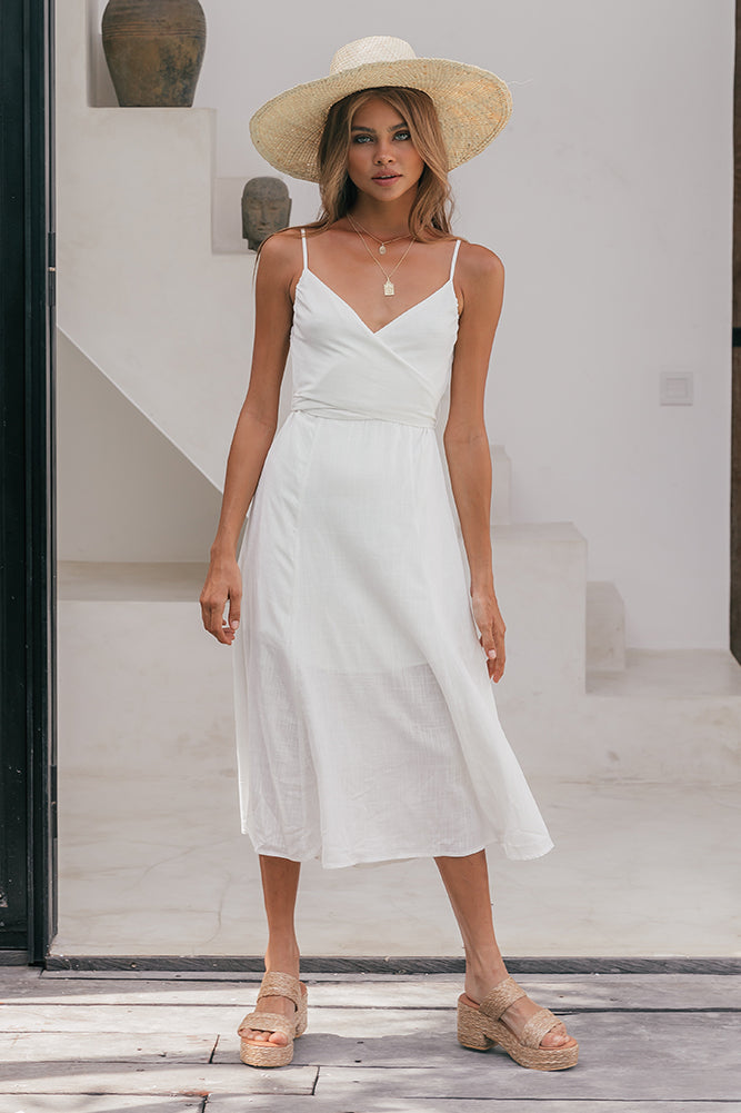 Zephyr Midi Dress White-Seaa Fashion