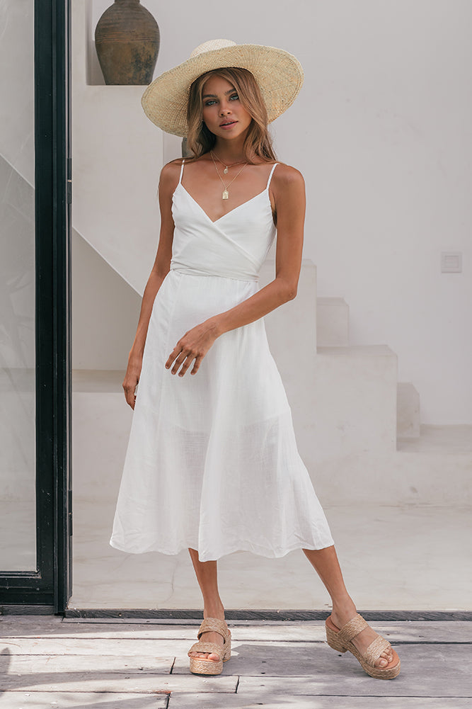 Zephyr Midi Dress White-Seaa Fashion