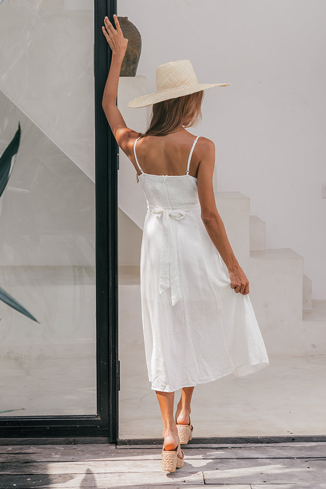 Zephyr Midi Dress White-Seaa Fashion