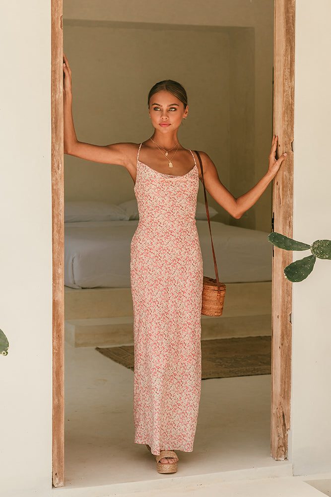 In The Air Maxi Dress Pink-Seaa Fashion