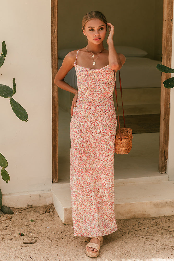 In The Air Maxi Dress Pink-Seaa Fashion