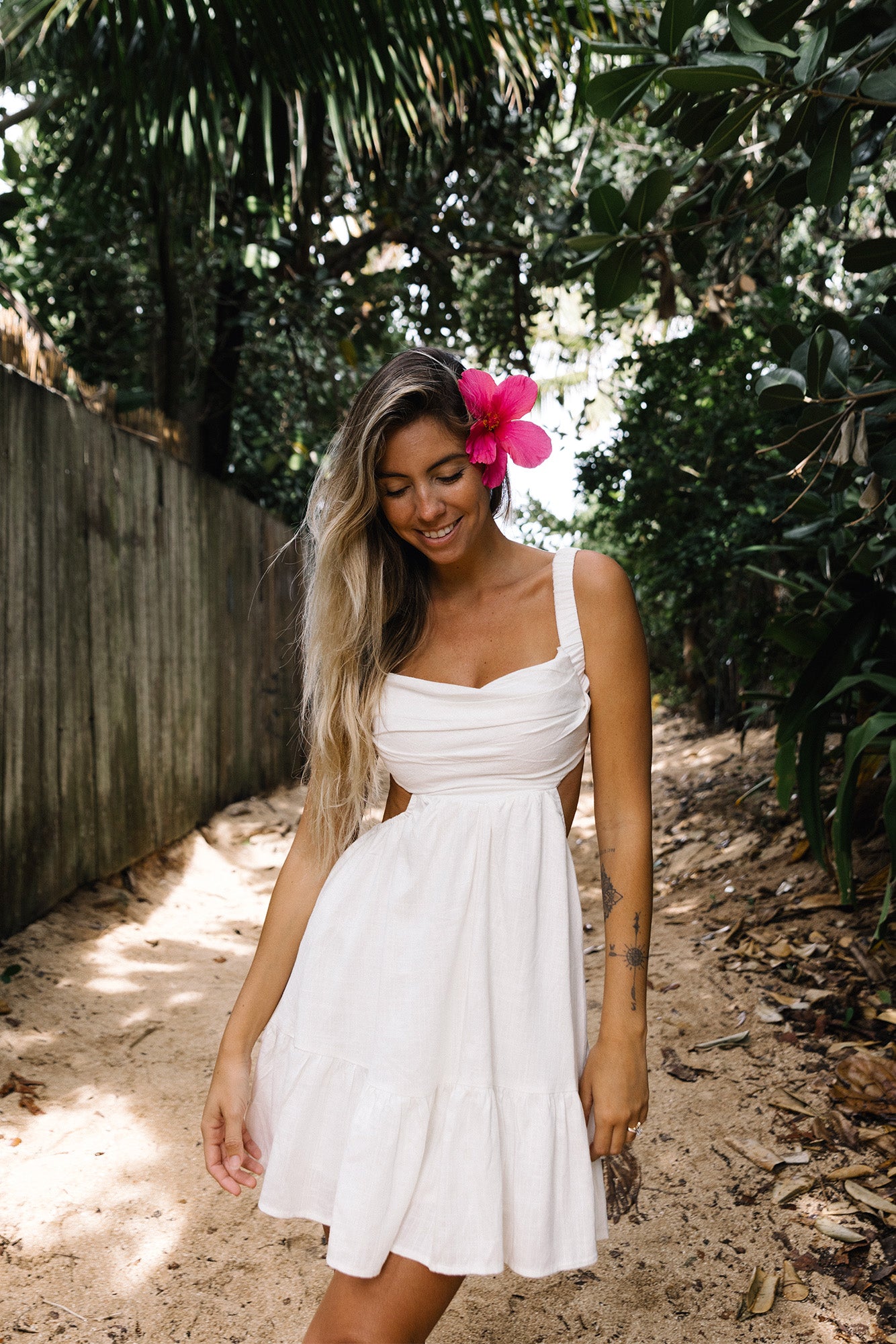 Open Conversations Dress White-Seaa Fashion