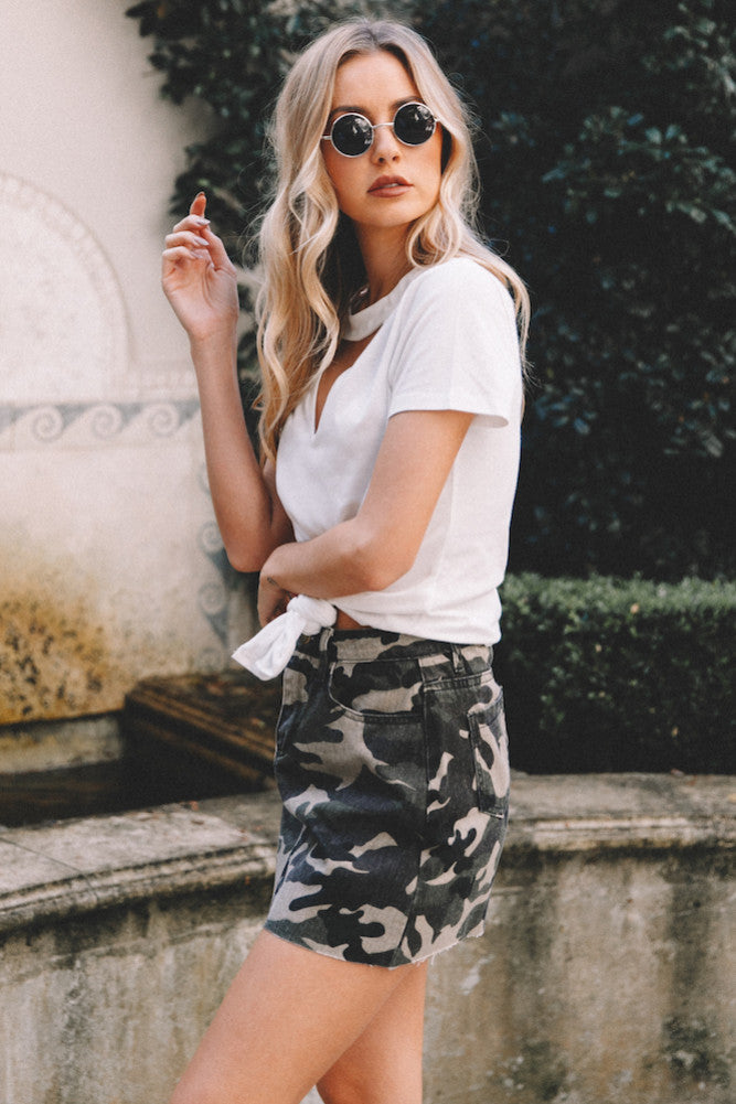 Idolise Skirt Khaki-Seaa Fashion