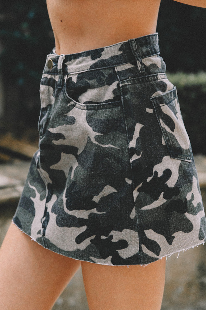 Idolise Skirt Khaki-Seaa Fashion