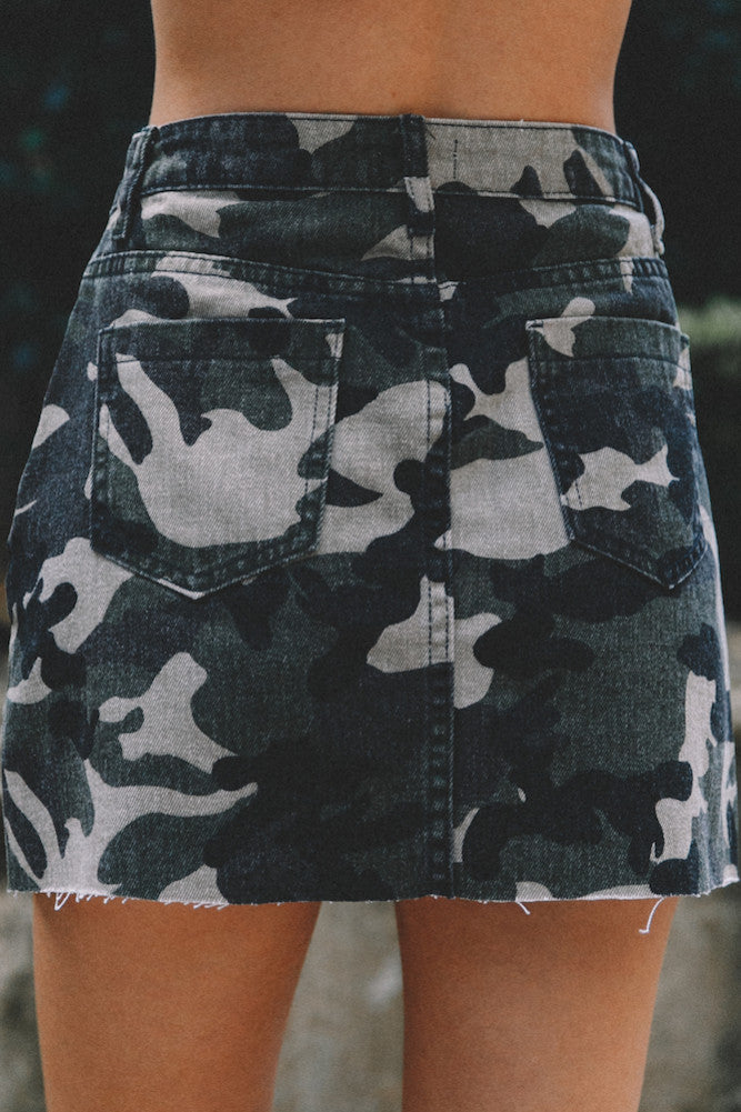 Idolise Skirt Khaki-Seaa Fashion