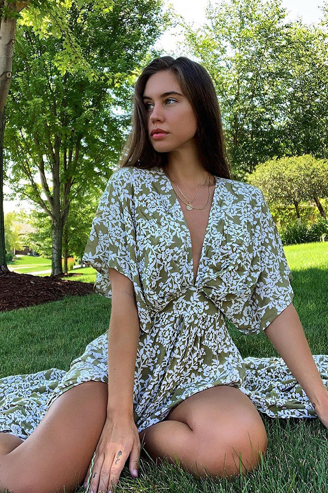 Phoenix Maxi Dress Green-Seaa Fashion