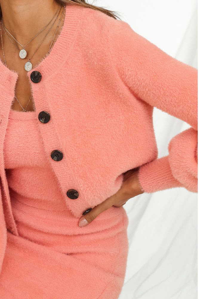 Get Me Cardigan Peach-Seaa Fashion
