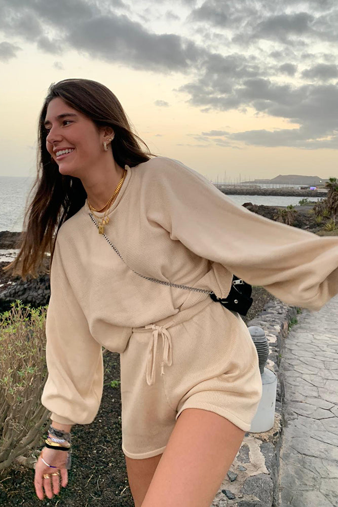 Flight Mode Knit Beige-Seaa Fashion