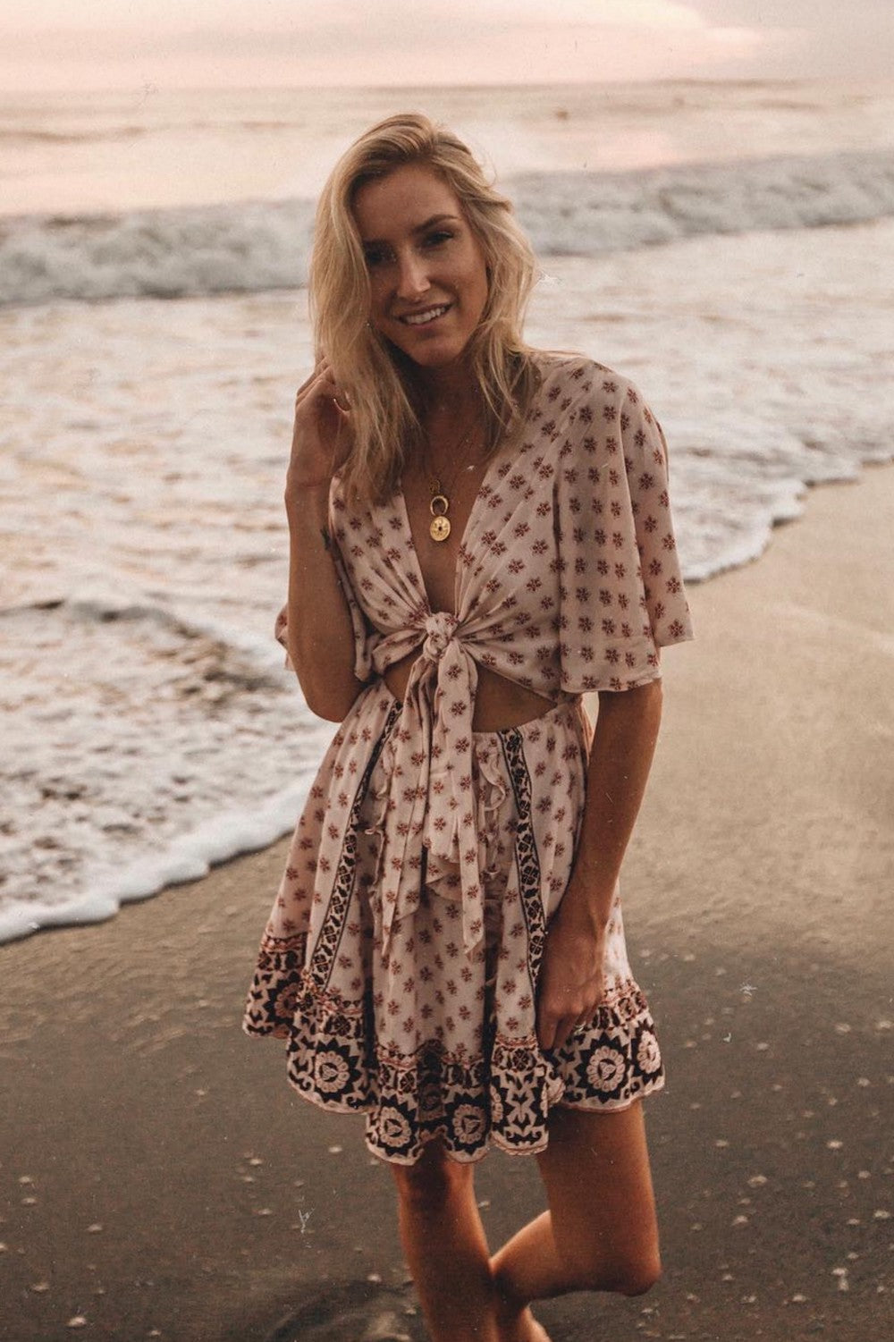 Elmington Dress Nude-Seaa Fashion