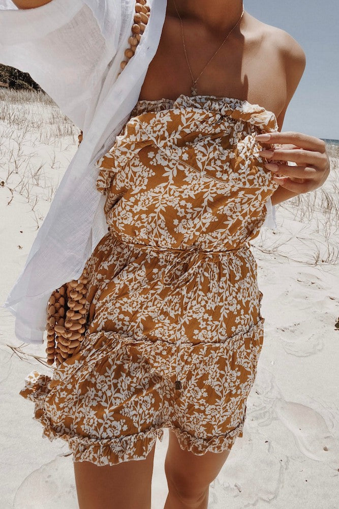 Run Away Dress Mustard-Seaa Fashion