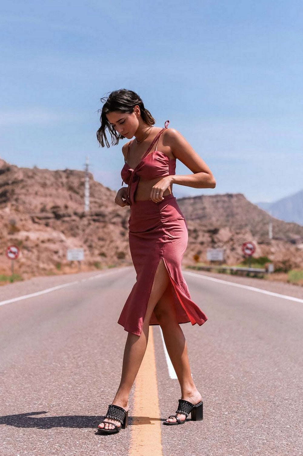 Allesandro Crop Top Wine-Seaa Fashion