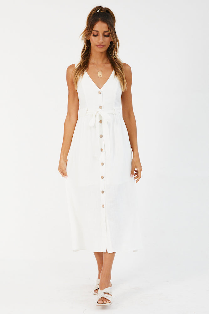 Brave Girls Maxi Dress White-Seaa Fashion