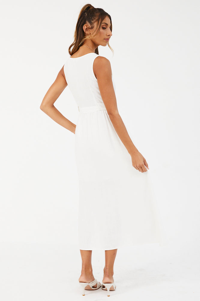 Brave Girls Maxi Dress White-Seaa Fashion