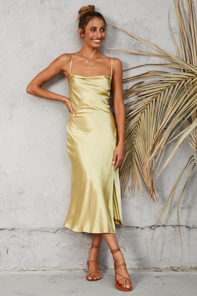 Tarte Summer Midi Dress Green-Seaa Fashion