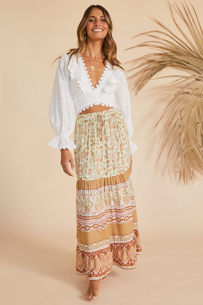 From Paris With Love Crop Top White-Seaa Fashion