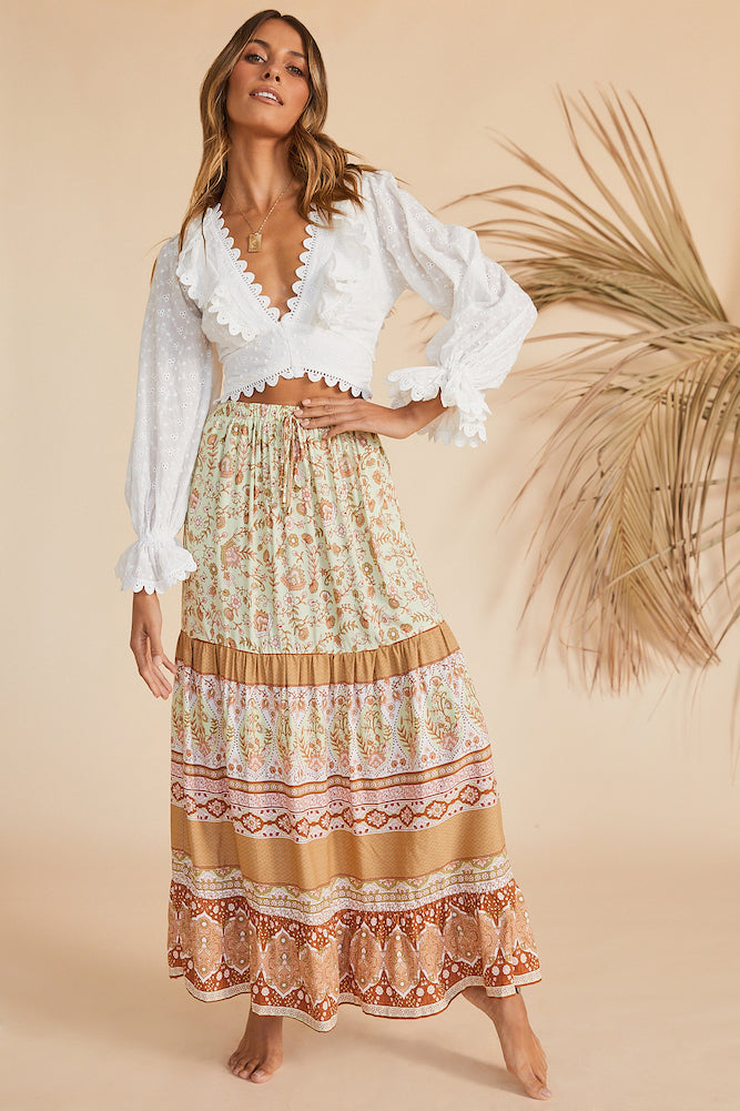 From Paris With Love Crop Top White-Seaa Fashion