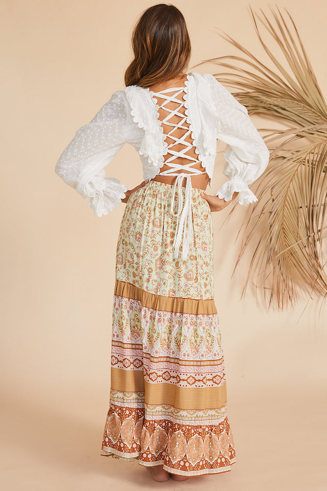 From Paris With Love Crop Top White-Seaa Fashion