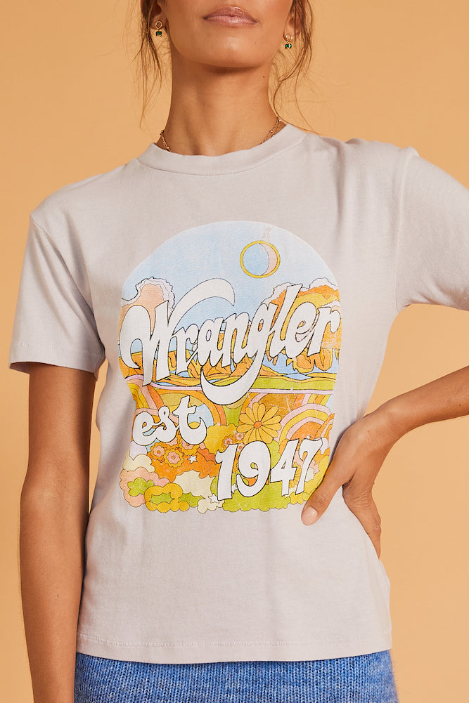 WRANGLER Dawnstorm Tee Thistle-Seaa Fashion