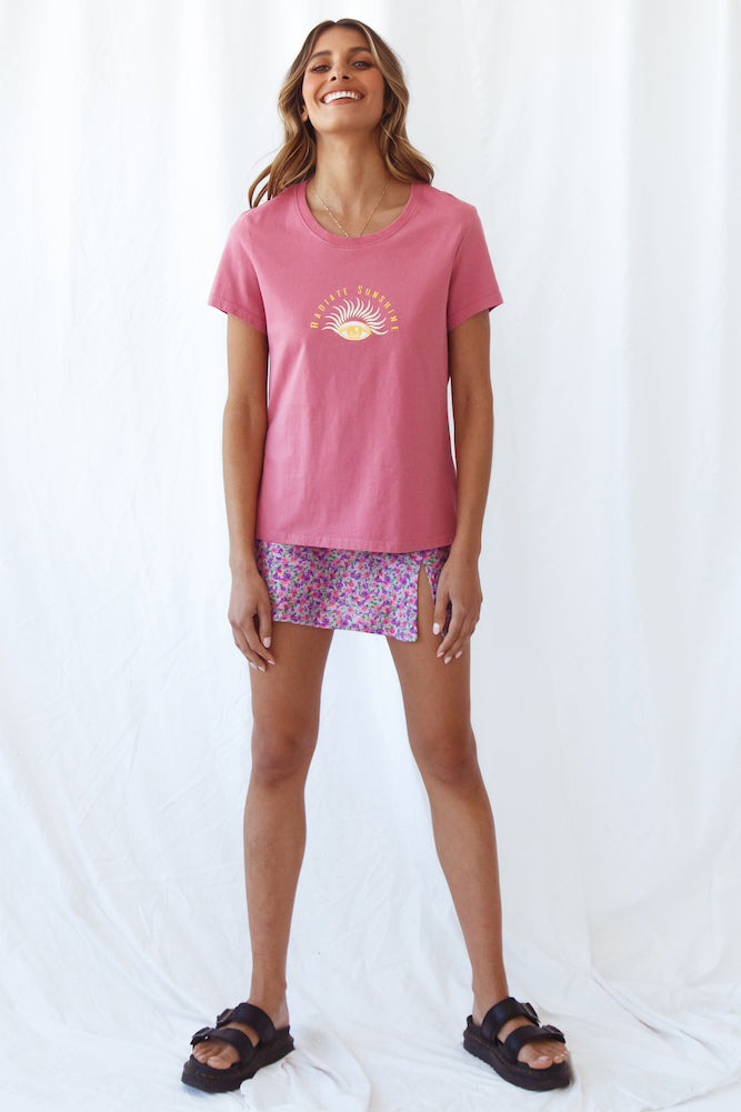 Radiate Sunshine Tee Pink-Seaa Fashion