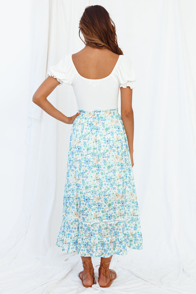 Hey There Vacay Maxi Skirt Green-Seaa Fashion