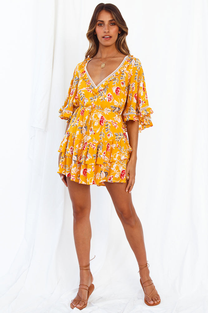 Cabernet Dress Mustard-Seaa Fashion