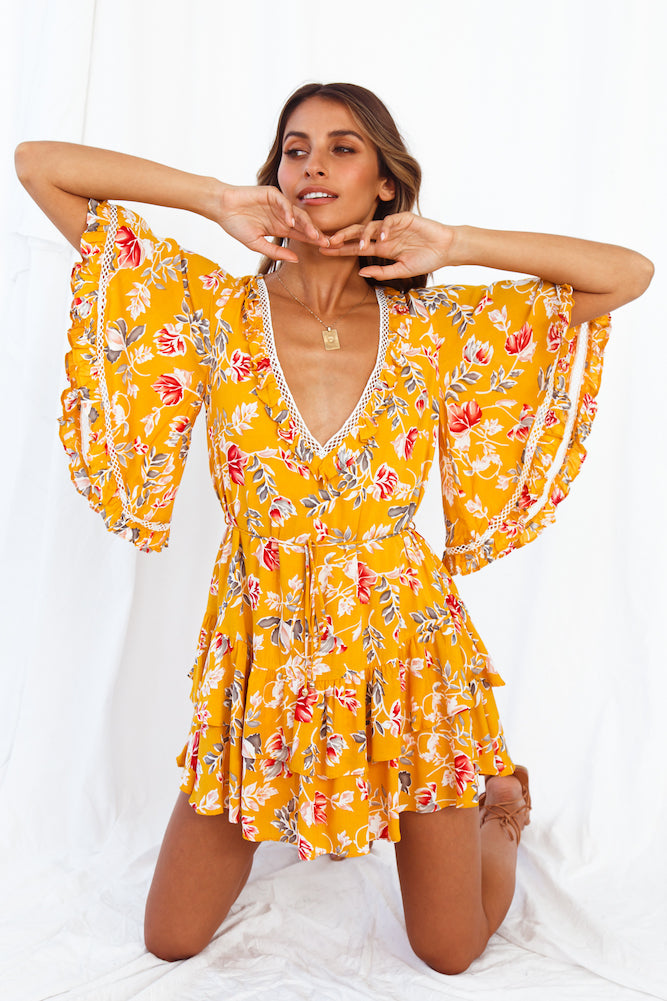 Cabernet Dress Mustard-Seaa Fashion