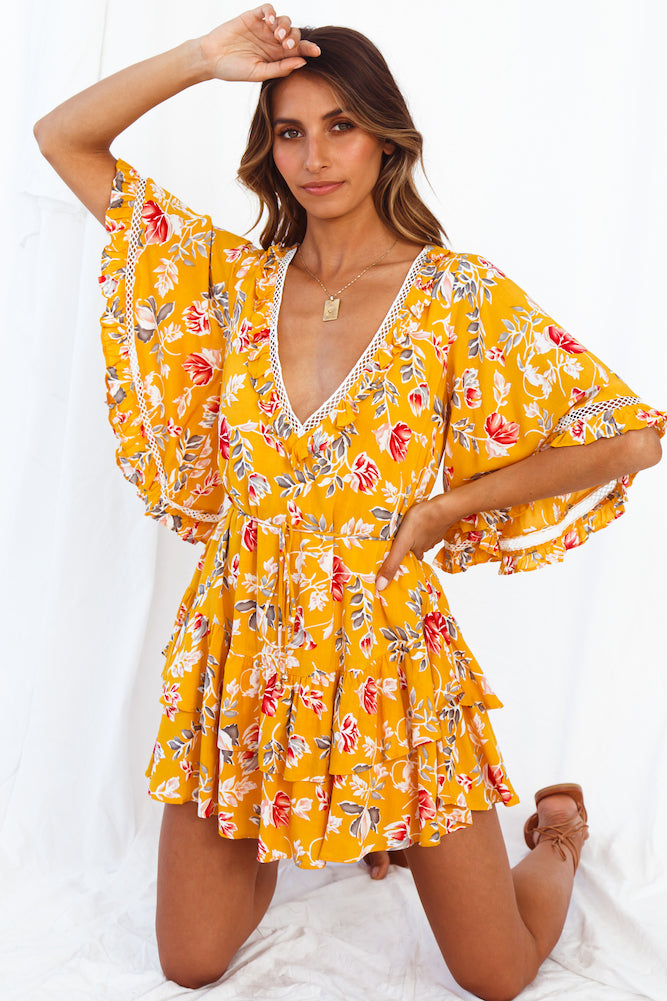 Cabernet Dress Mustard-Seaa Fashion