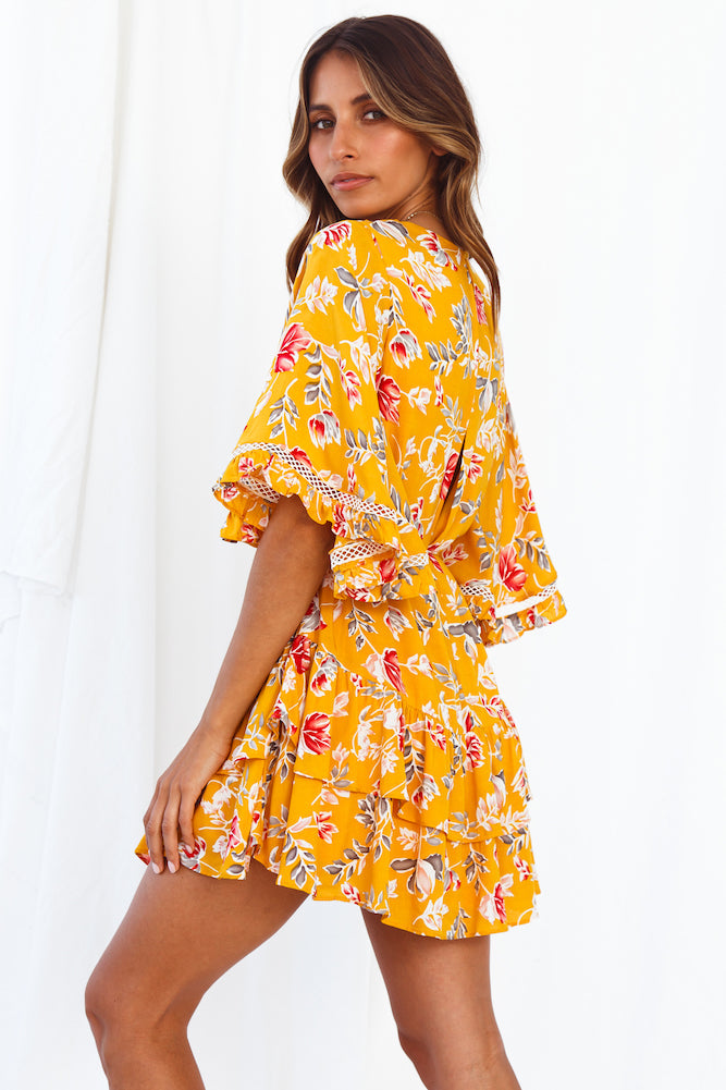 Cabernet Dress Mustard-Seaa Fashion