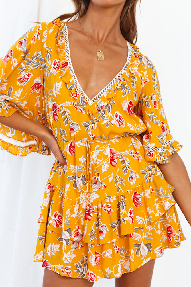 Cabernet Dress Mustard-Seaa Fashion