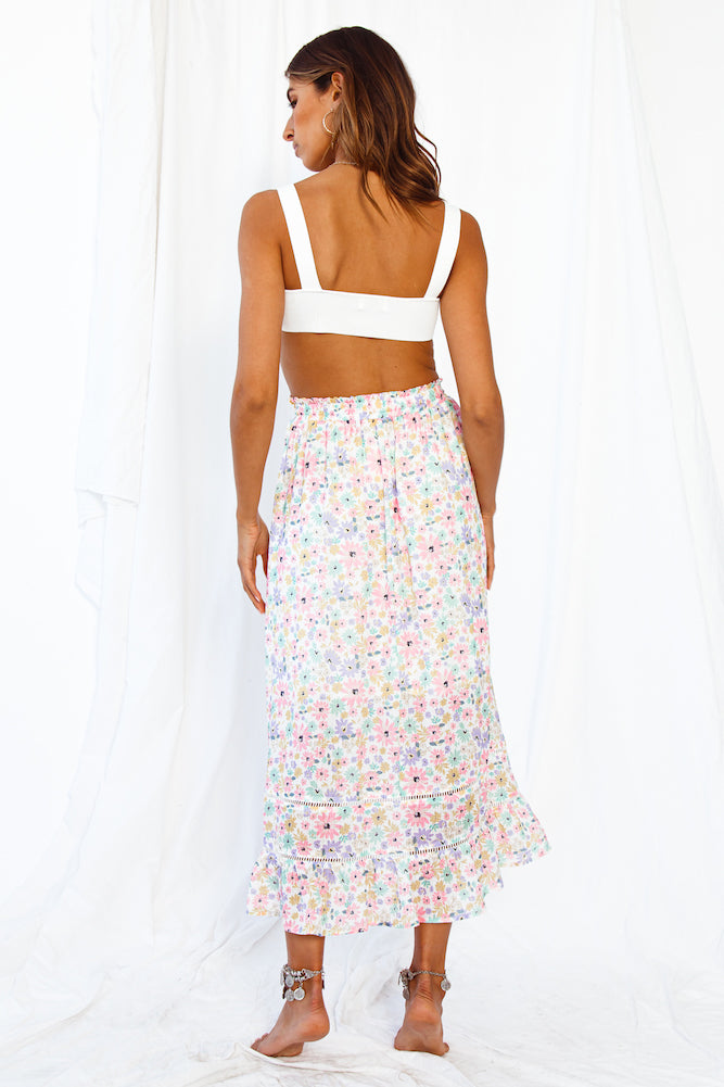 Hey There Vacay Maxi Skirt Pink-Seaa Fashion