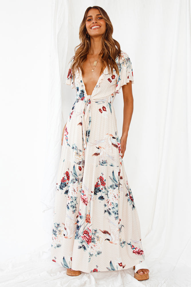 Pachamama Jumpsuit Beige-Seaa Fashion