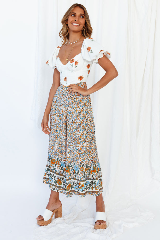 Zaragoza Wandering Crop Top White-Seaa Fashion