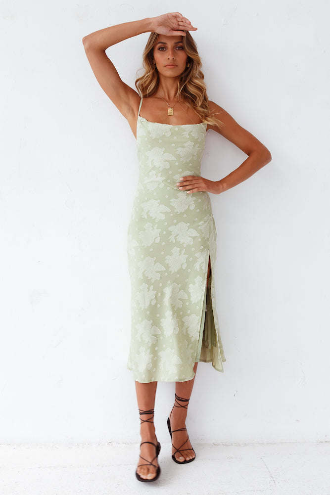 Leora Midi Dress Green-Seaa Fashion