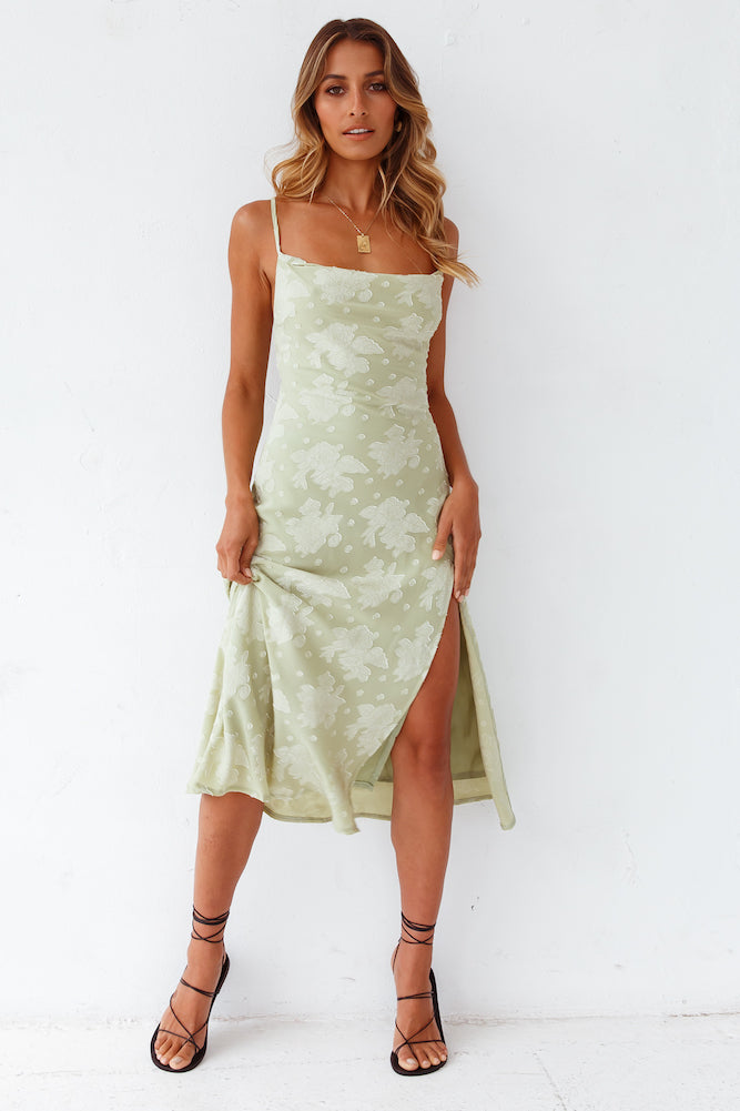 Leora Midi Dress Green-Seaa Fashion