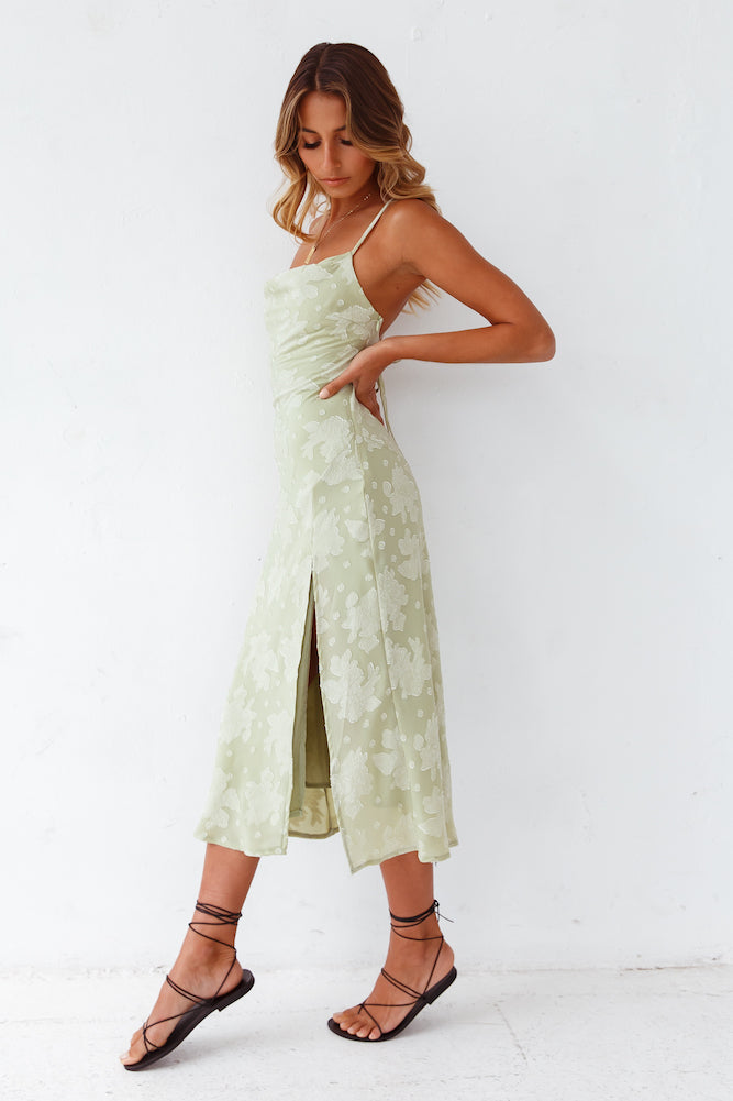 Leora Midi Dress Green-Seaa Fashion