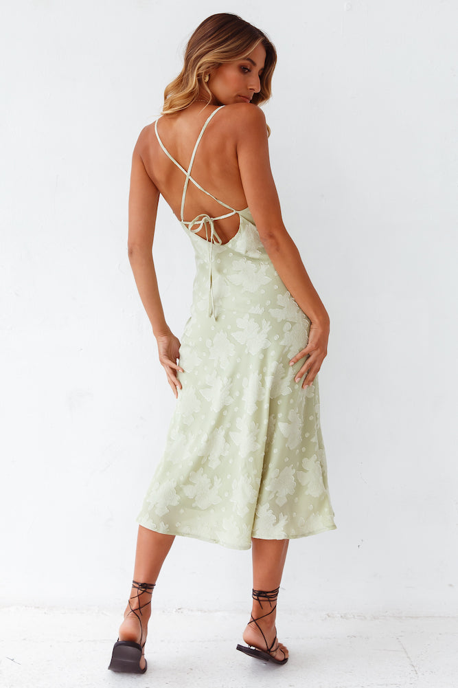 Leora Midi Dress Green-Seaa Fashion
