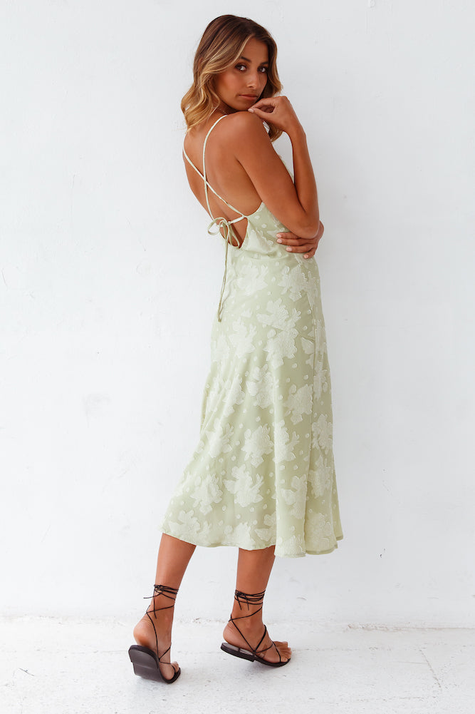 Leora Midi Dress Green-Seaa Fashion