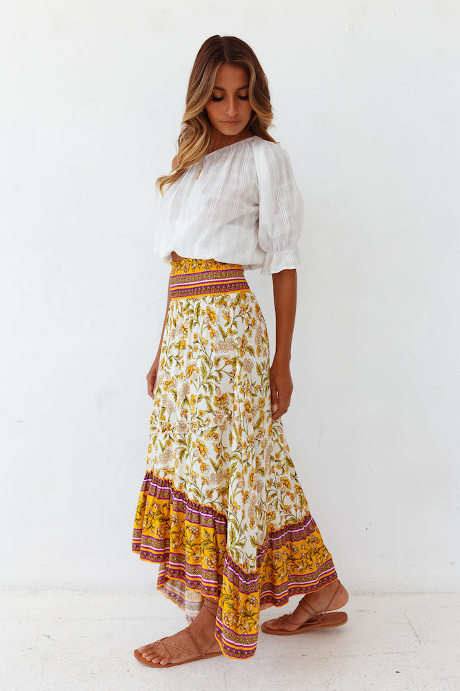 Dandelion Wishes Maxi Skirt-Seaa Fashion