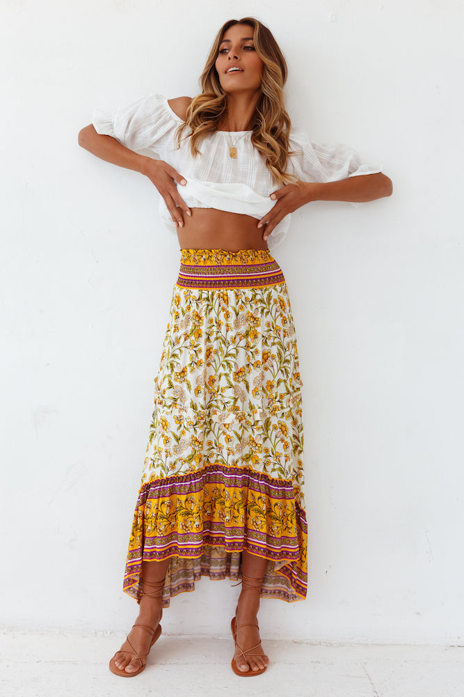 Dandelion Wishes Maxi Skirt-Seaa Fashion