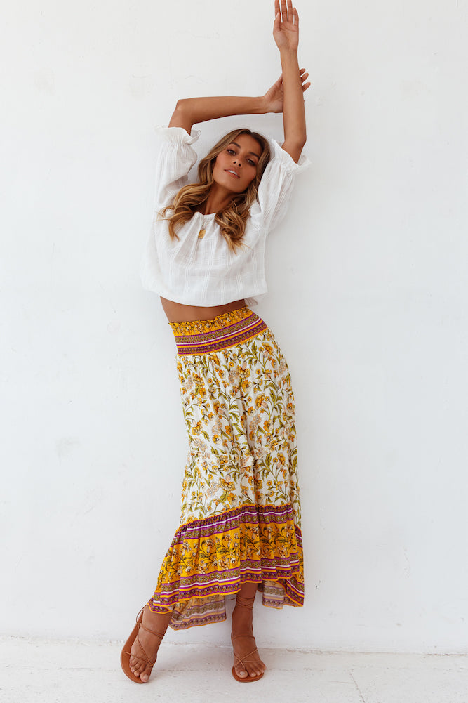 Dandelion Wishes Maxi Skirt-Seaa Fashion