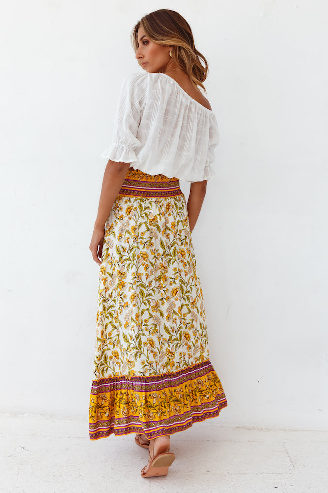 Dandelion Wishes Maxi Skirt-Seaa Fashion