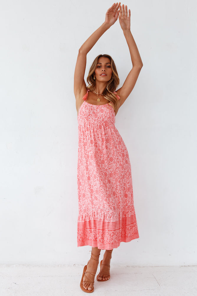 Sweet Valentine Midi Dress-Seaa Fashion