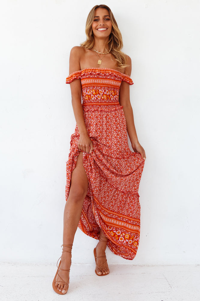 Sunset Boulevard Maxi Dress-Seaa Fashion