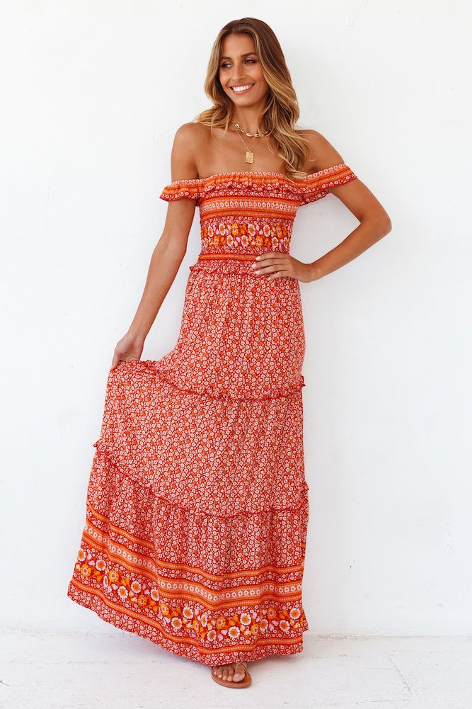 Sunset Boulevard Maxi Dress-Seaa Fashion