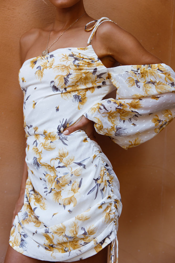 HELLO MOLLY Flower Child Dress Yellow-Seaa Fashion