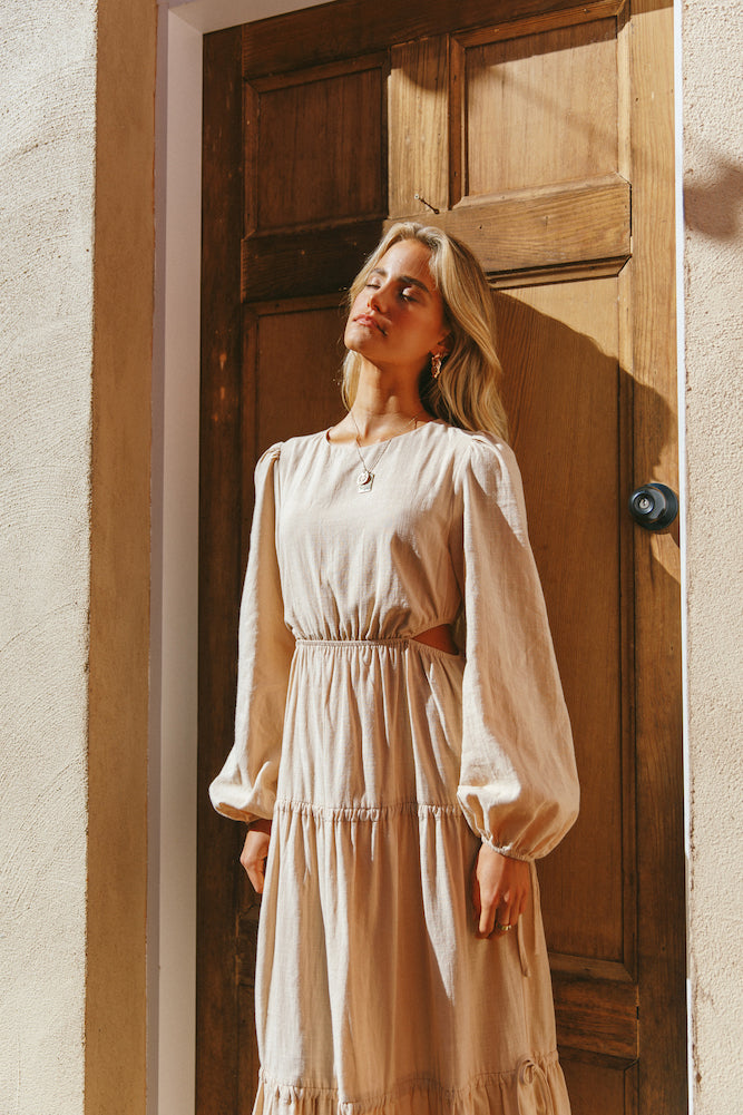 Caminito Maxi Dress Beige-Seaa Fashion