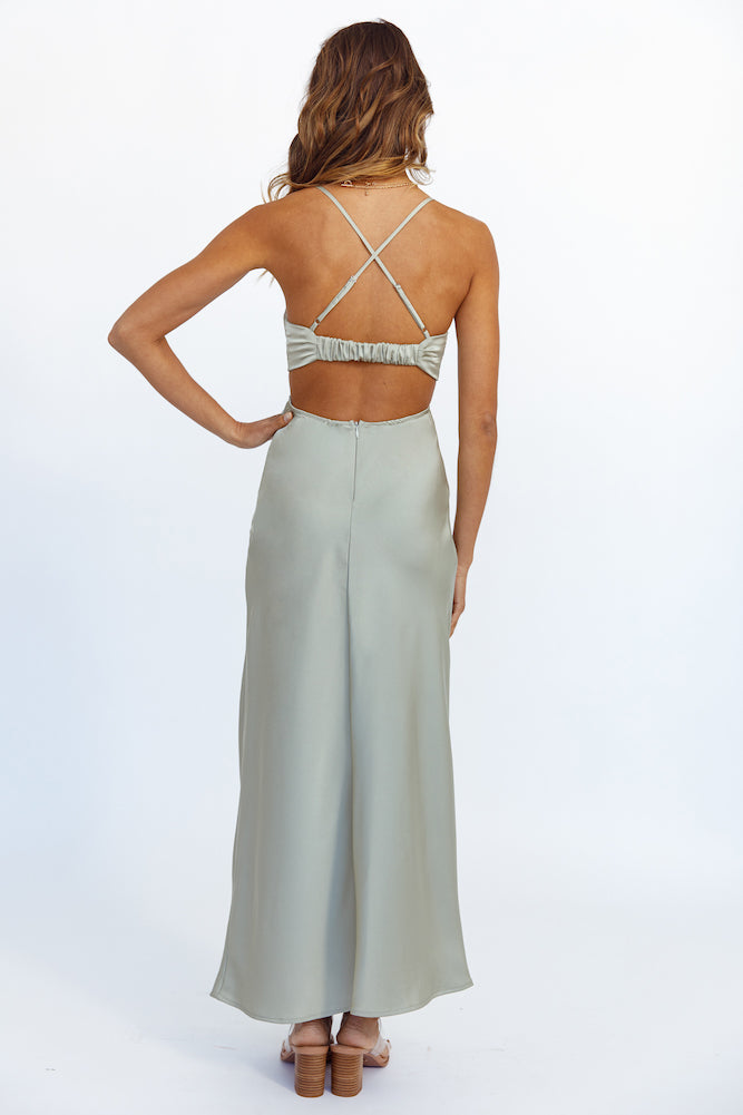 Moonshot Maxi Dress Sage-Seaa Fashion