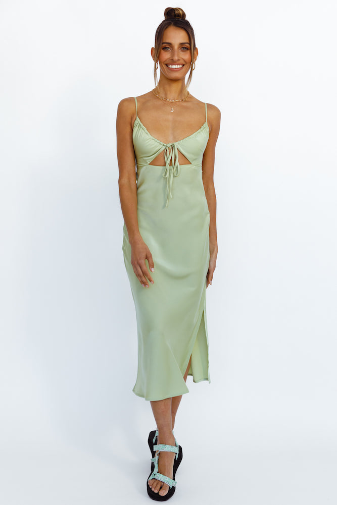 Cariele Maxi Dress Green-Seaa Fashion